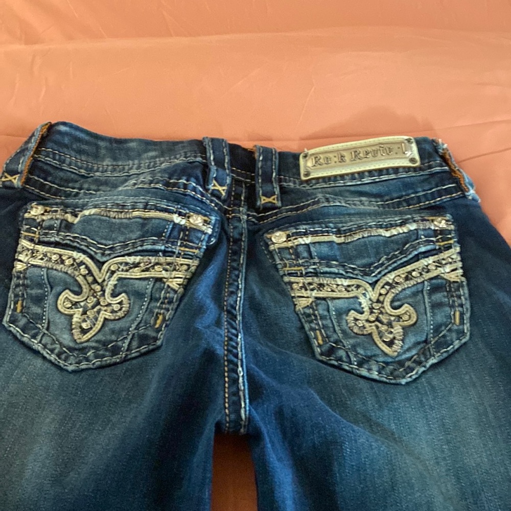 Rock revival boot cut jeans length 28 inches